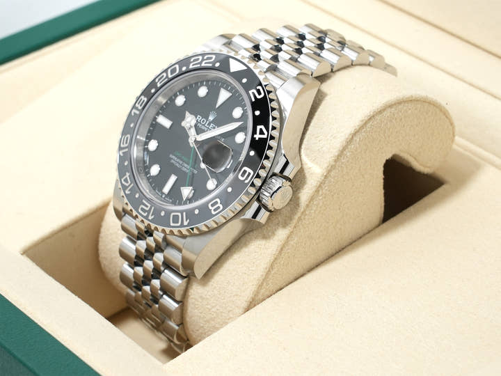 ロレックス GMTマスターII Ref.126710GRNR ステンレススチール ブラック文字盤 ジュビリーブレスレット 未使用 kac2ehex