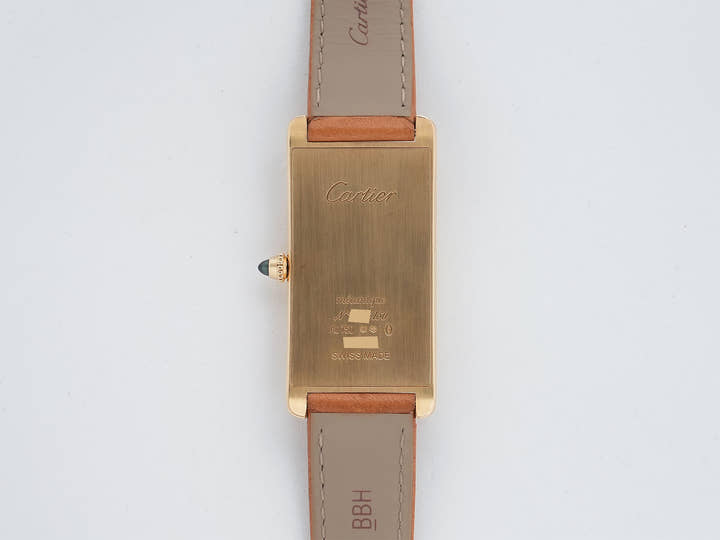 カルティエ タンク サントレ Ref.WGTA0057 イエローゴールド ベージュ文字盤 中古 5t8x23po