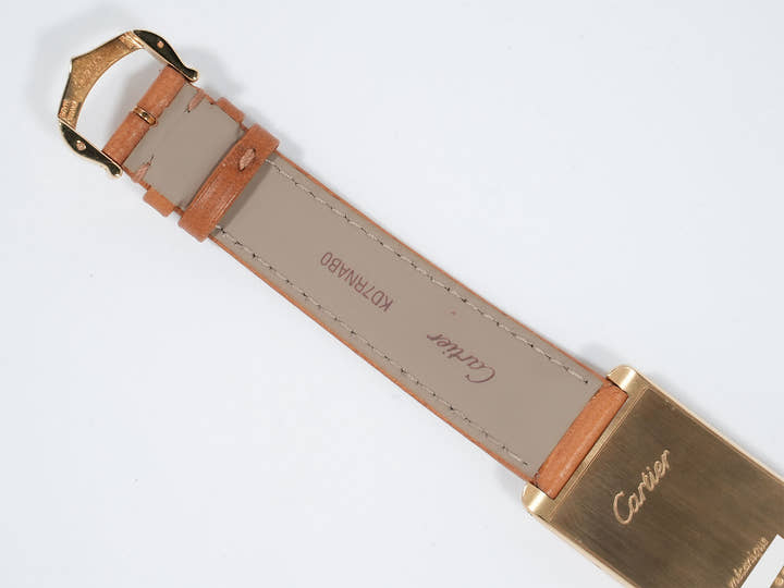 カルティエ タンク サントレ Ref.WGTA0057 イエローゴールド ベージュ文字盤 中古 5t8x23po