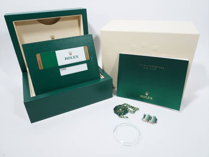 ロレックス エアキング Ref.116900 ステンレススチール ブラック文字盤 オイスターブレスレット 未使用 t7xcckjm