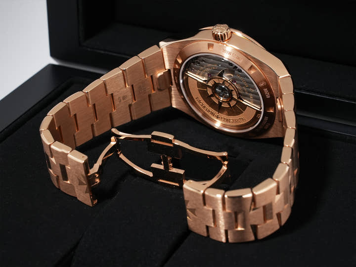 Vacheron Constantin Overseas Automatic Ref. 4520V/210R-B705 Pink Gold Blue Dial Unused ev3q7k2i