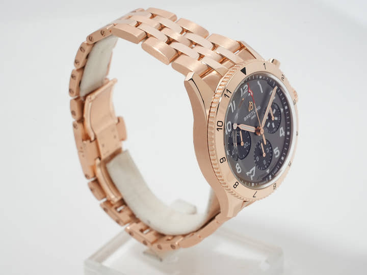 ブライトリング クラシック アヴィ クロノグラフ 42 P-51 マスタング Ref.R233801A1B1R1 レッドゴールド グレー文字盤 美品 wboret2g