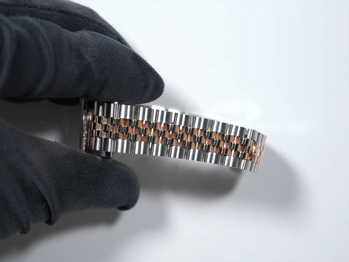 ロレックス デイトジャスト28 Ref.279381RBR ステンレススチールxエバーローズゴールド ホワイトシェルx10Pダイヤ文字盤 美中古 nnddb3uq