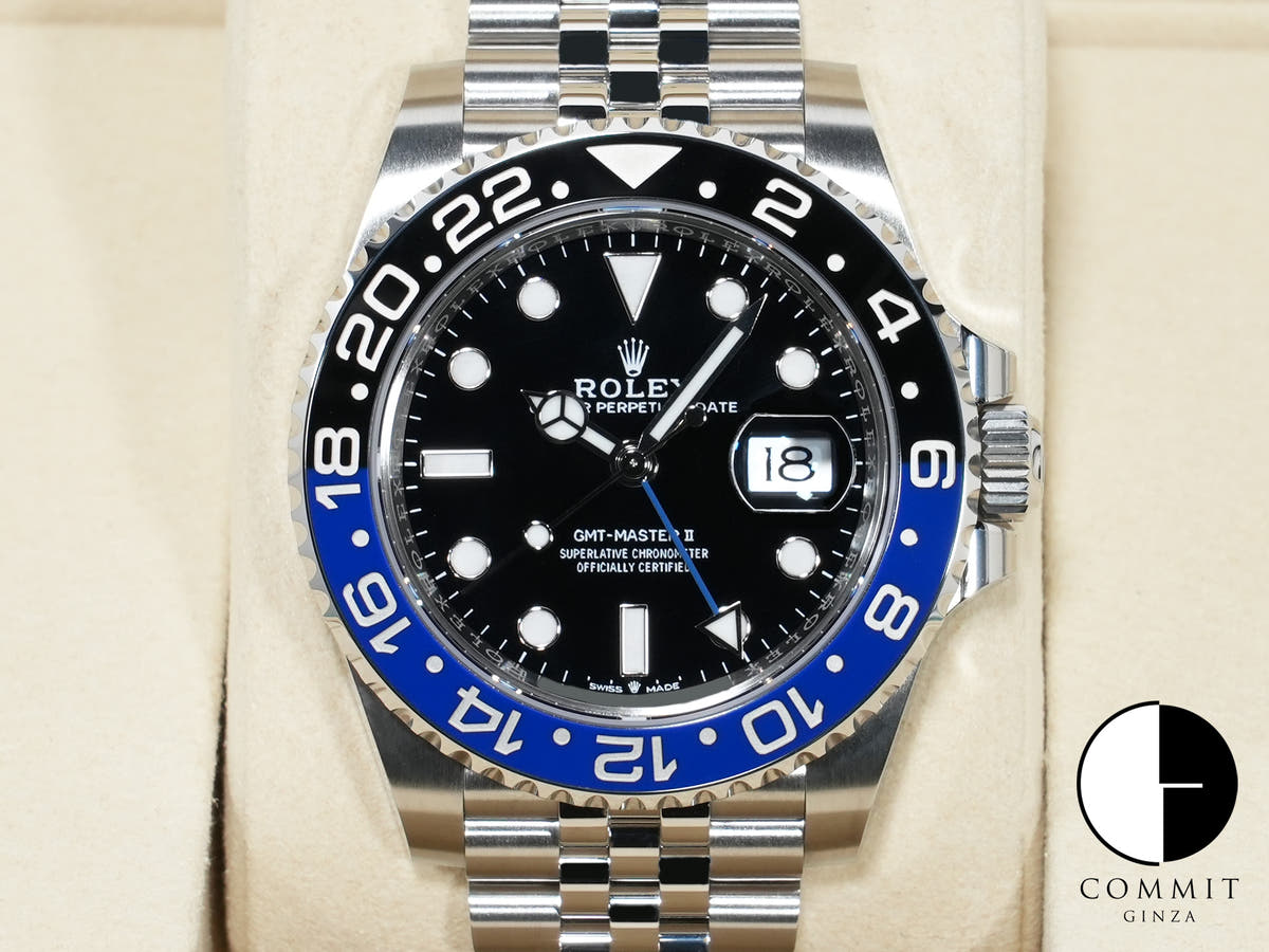 ロレックス GMTマスターII Ref.126710BLNR ステンレススチール ブラック文字盤 ジュビリーブレスレット 未使用 3huqsmnb