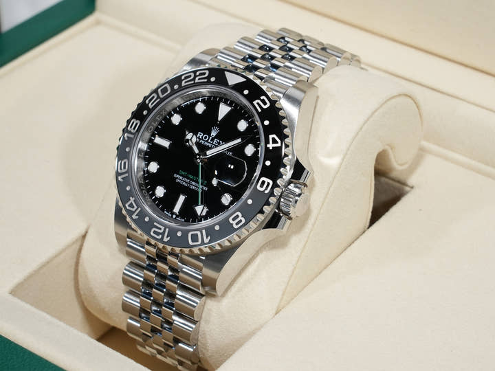 ロレックス GMTマスターII Ref.126710GRNR ステンレススチール ブラック文字盤 ジュビリーブレスレット 未使用 bpmpzj77