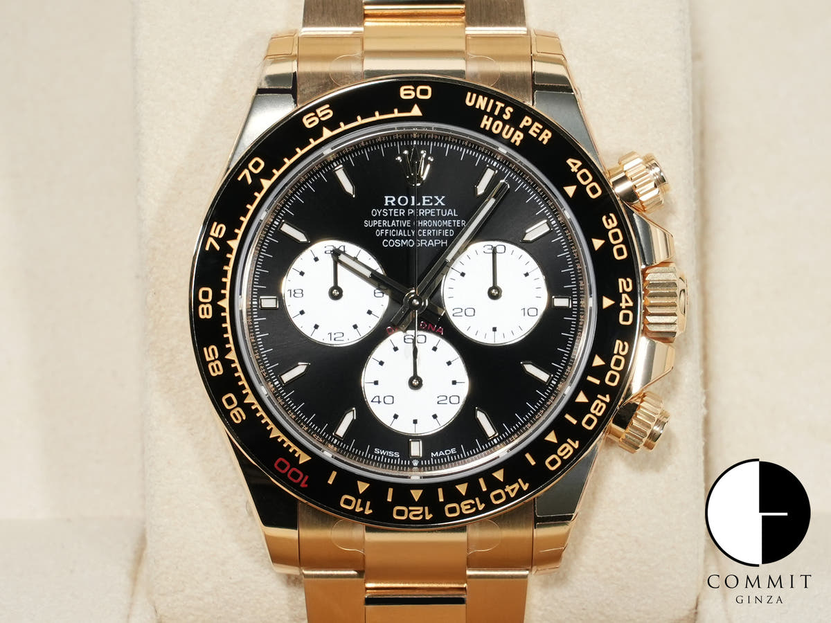 ロレックス デイトナ Ref.126528LN イエローゴールド ブライトブラック文字盤 極美品 3xhbujo4