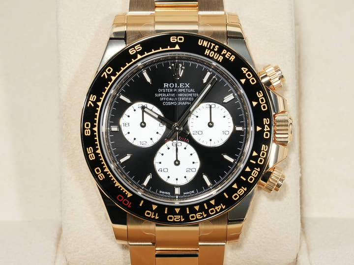 ロレックス デイトナ Ref.126528LN イエローゴールド ブライトブラック文字盤 極美品 3xhbujo4