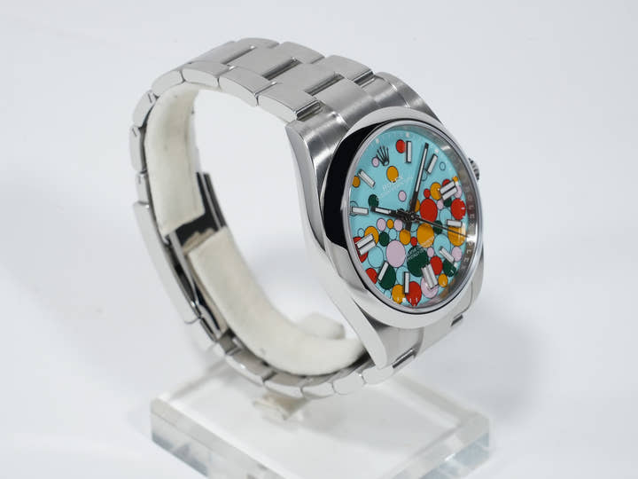 ロレックス オイスターパーペチュアル41 Ref.124300 ステンレススチール セレブレーションモチーフ文字盤 美中古 8k7o2u3s