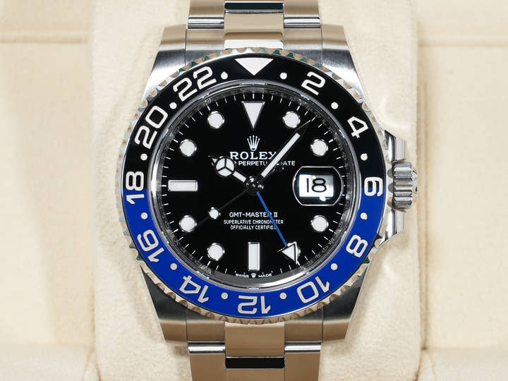 ロレックス GMTマスターII Ref.126710BLNR ステンレススチール ブラック文字盤 オイスターブレスレット 美中古 29rbsrww