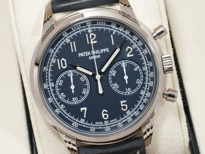 パテックフィリップ コンプリケーション クロノグラフ Ref.5172G-001 ホワイトゴールド ブルー文字盤 中古 hm7icibw