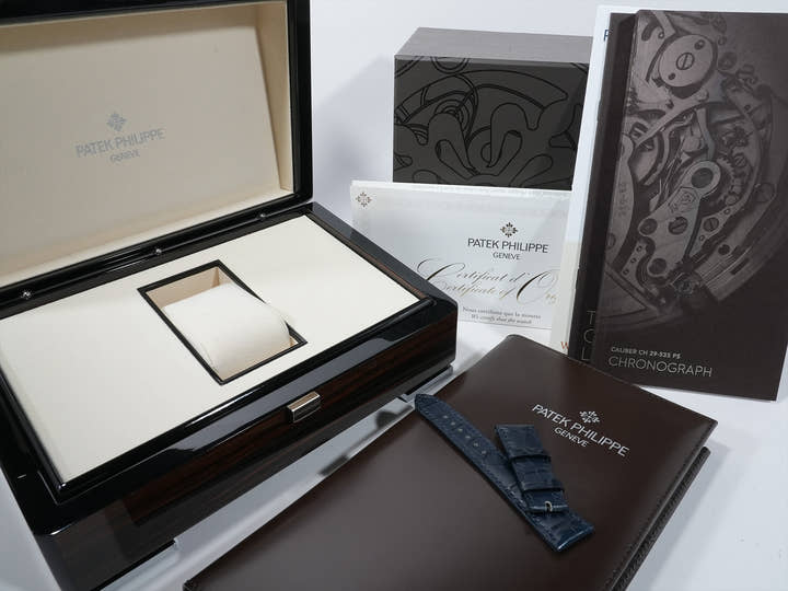 パテックフィリップ コンプリケーション クロノグラフ Ref.5172G-001 ホワイトゴールド ブルー文字盤 中古 hm7icibw