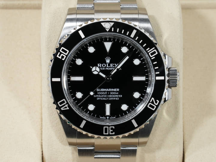 ロレックス サブマリーナー ノンデイト Ref.124060 ステンレススチール ブラック文字盤 未使用 s8tqvsvp