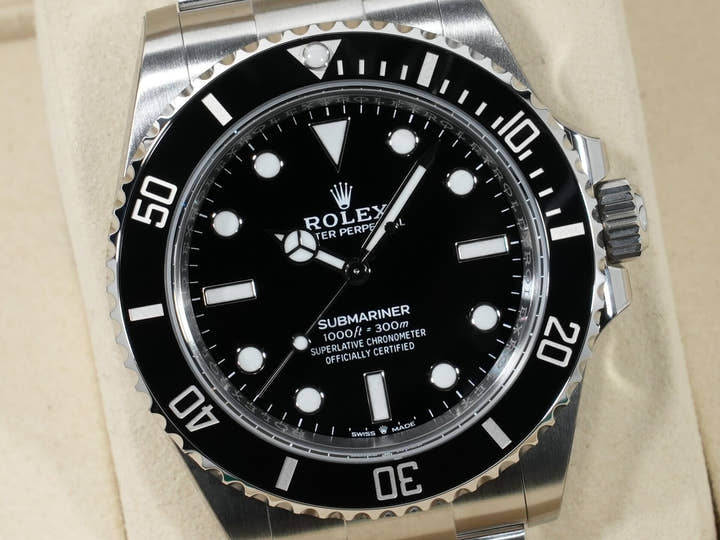 ロレックス サブマリーナー ノンデイト Ref.124060 ステンレススチール ブラック文字盤 未使用 s8tqvsvp