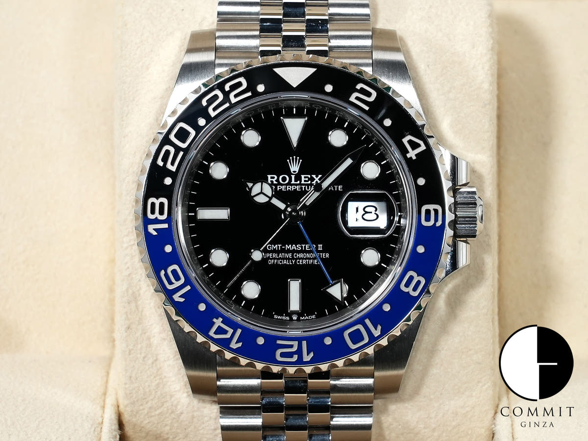 ロレックス GMTマスターII Ref.126710BLNR ステンレススチール ブラック文字盤 ジュビリーブレスレット 中古 beiejg7j