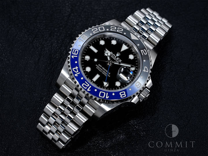 ロレックス GMTマスターII Ref.126710BLNR ステンレススチール ブラック文字盤 ジュビリーブレスレット 中古 beiejg7j