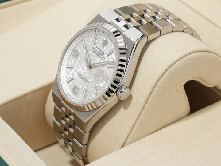 ロレックス ランドドゥエラー Ref.127234 ステンレススチール/ホワイトゴールド ホワイト文字盤 ジュビリーブレスレット 美中古 6se5k2s9