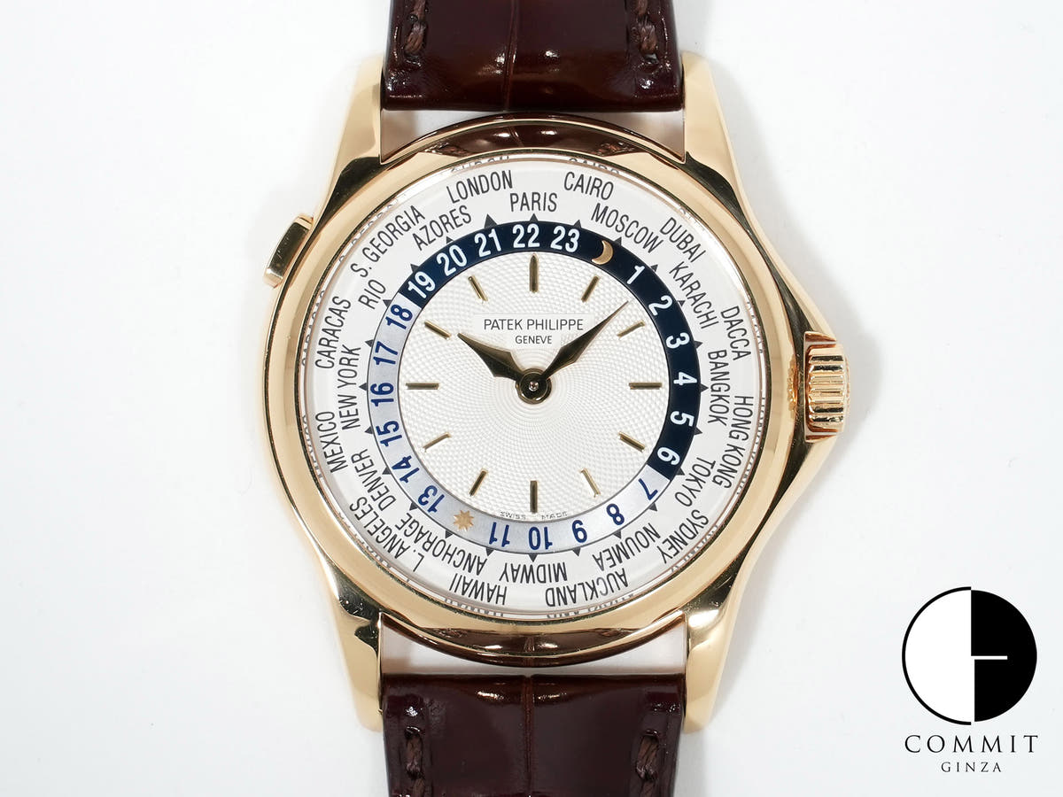 パテックフィリップ コンプリケーション ワールドタイム Ref.5110J-001 イエローゴールド シルバー文字盤 中古 p4hmsgo5