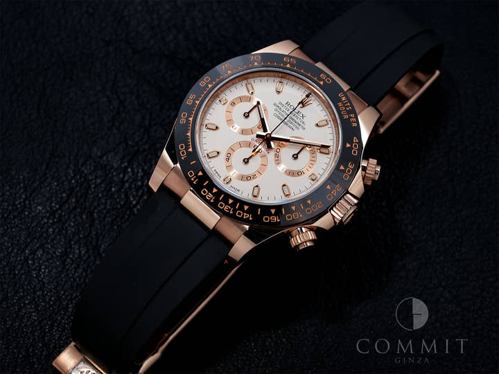 ロレックス デイトナ Ref.116515LN エバーローズゴールド アイボリー文字盤 中古 mtvioes9