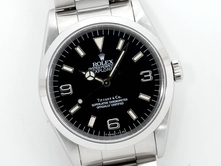 ロレックス エクスプローラーI Ref.14270 ステンレススチール ブラック文字盤 オイスターブレスレット 中古 orxqngdb