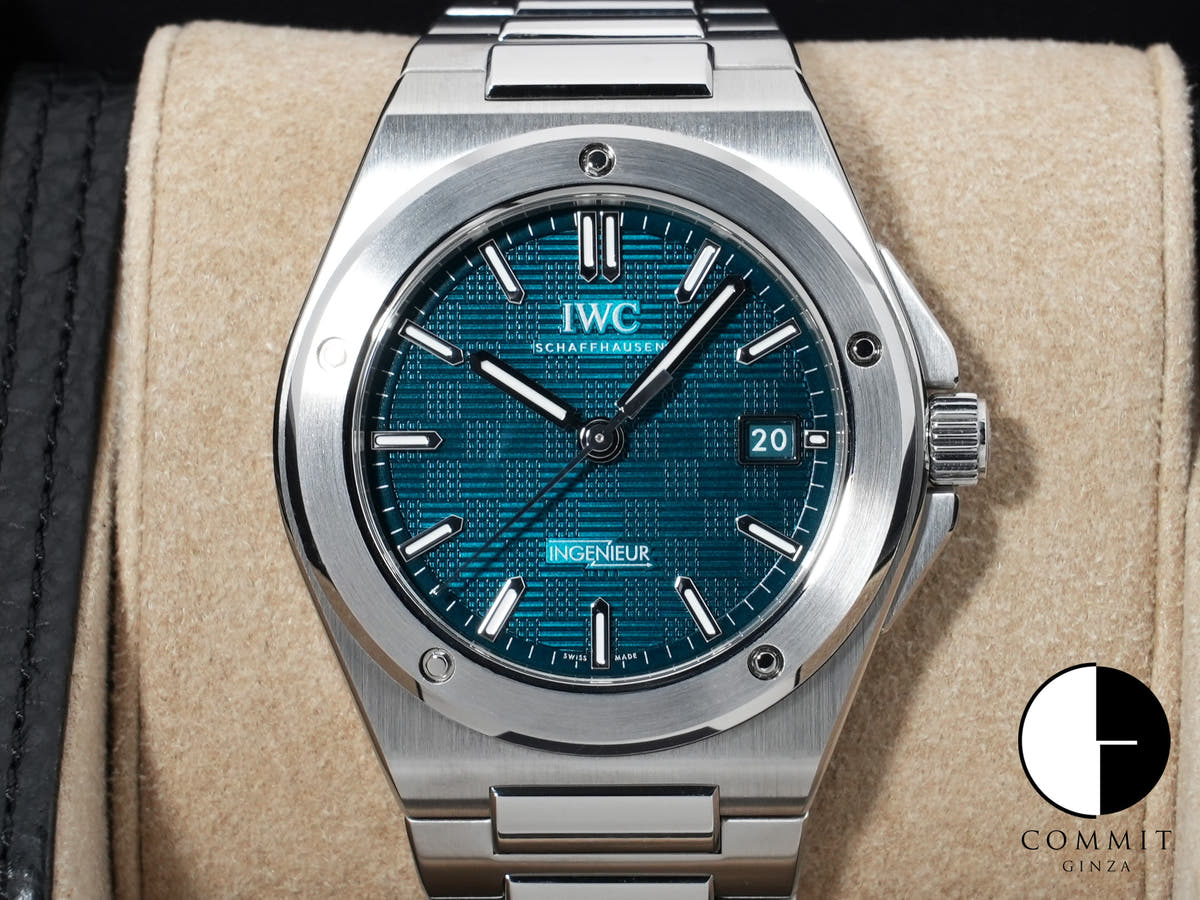 IWC インヂュニア オートマティック 40 Ref.IW328903 ステンレススチール グリーン文字盤 美品 u685ynra