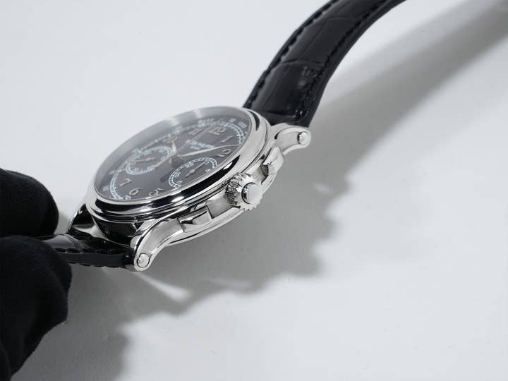 パテックフィリップ スプリットセコンド クロノグラフ Ref.5370P-001 プラチナ ブラック エナメル文字盤 美中古 qvuzay3j