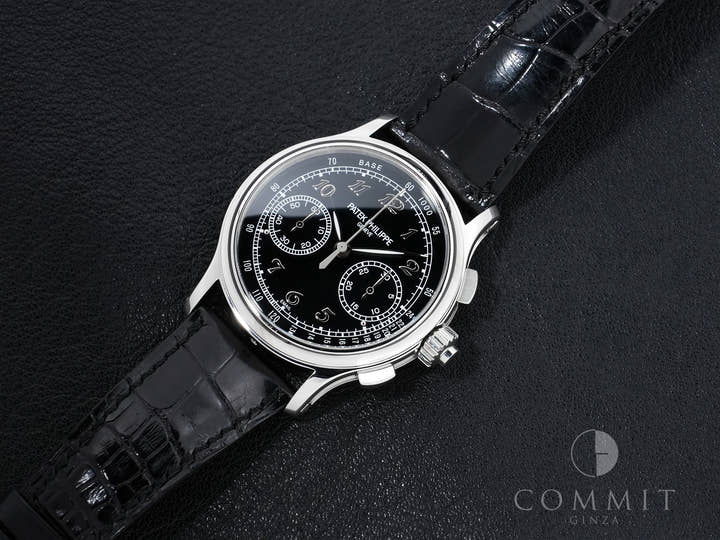 パテックフィリップ スプリットセコンド クロノグラフ Ref.5370P-001 プラチナ ブラック エナメル文字盤 美中古 qvuzay3j