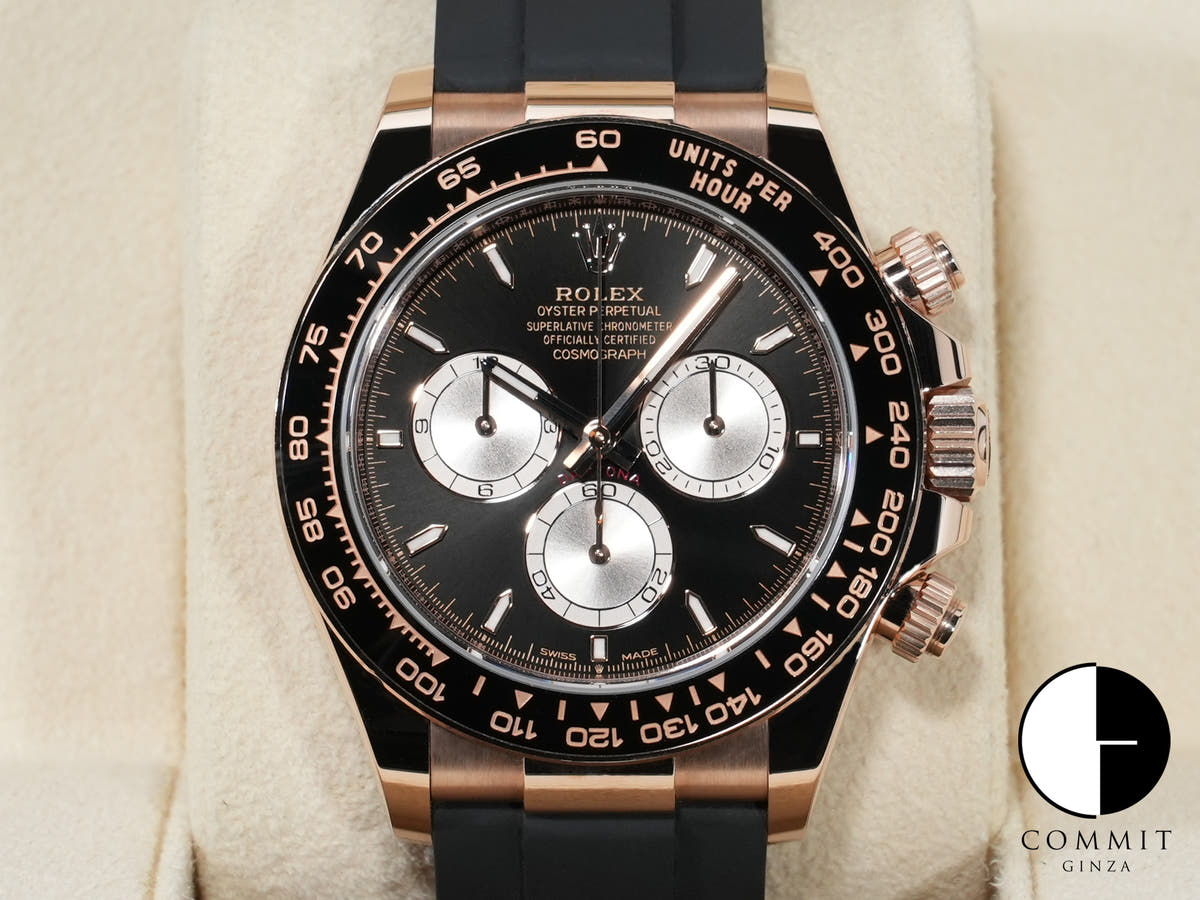 ロレックス デイトナ Ref.126515LN エバーローズゴールド ブライトブラックxサンダスト文字盤 中古 obn777hw