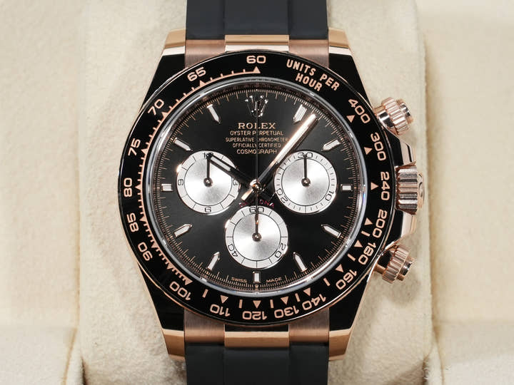 ロレックス デイトナ Ref.126515LN エバーローズゴールド ブライトブラックxサンダスト文字盤 中古 obn777hw