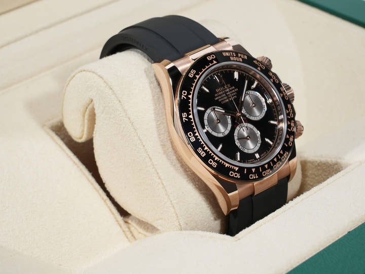 ロレックス デイトナ Ref.126515LN エバーローズゴールド ブライトブラックxサンダスト文字盤 中古 obn777hw