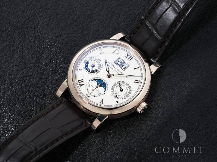 A.ランゲ&ゾーネ ランゲマティック パーペチュアル Ref.310.050E ハニーゴールド シルバー文字盤 中古 dp4ah28e