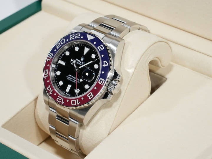 ロレックス GMTマスターII Ref.126710BLRO ステンレススチール ブラック文字盤 オイスターブレスレット 未使用 x4q8t4bz