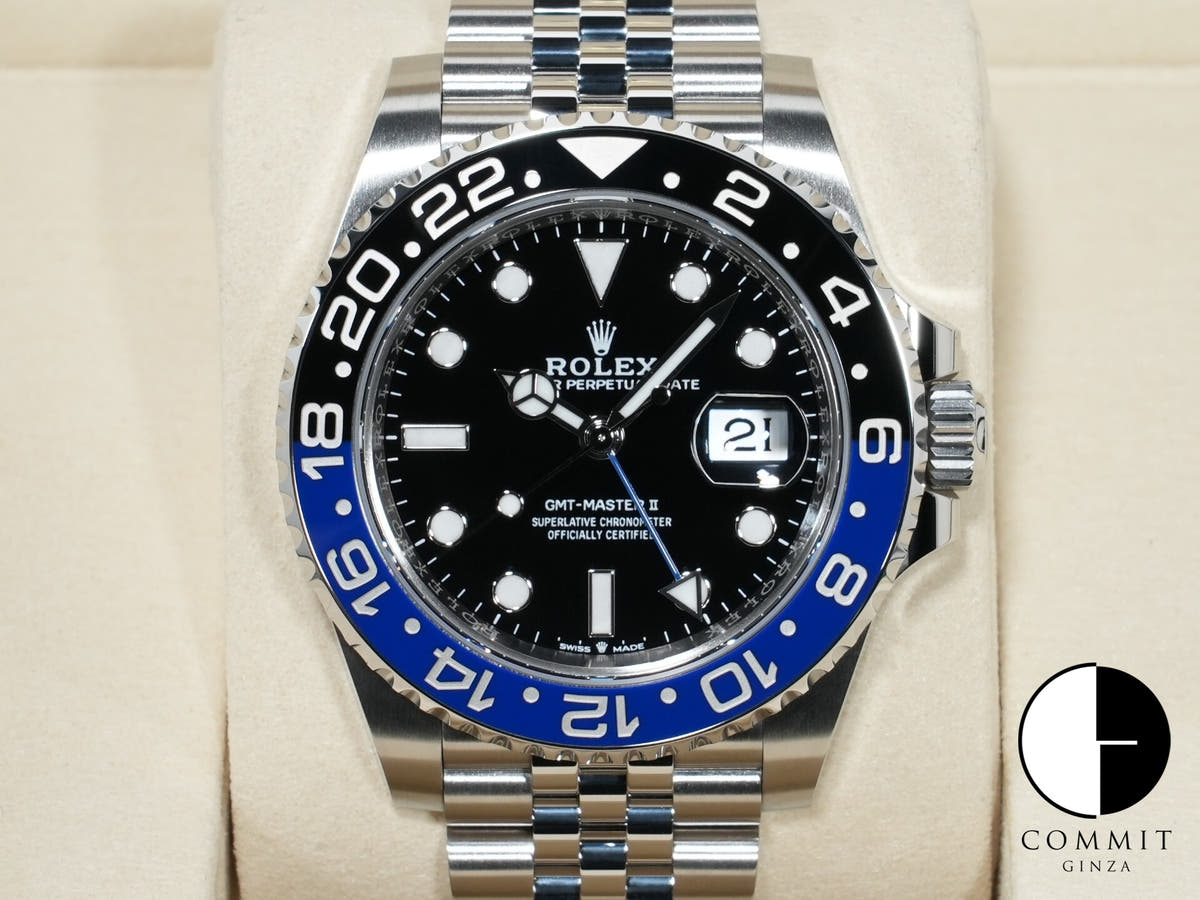 ロレックス GMTマスターII Ref.126710BLNR ステンレススチール ブラック文字盤 ジュビリーブレスレット 未使用 8cjpn7oh