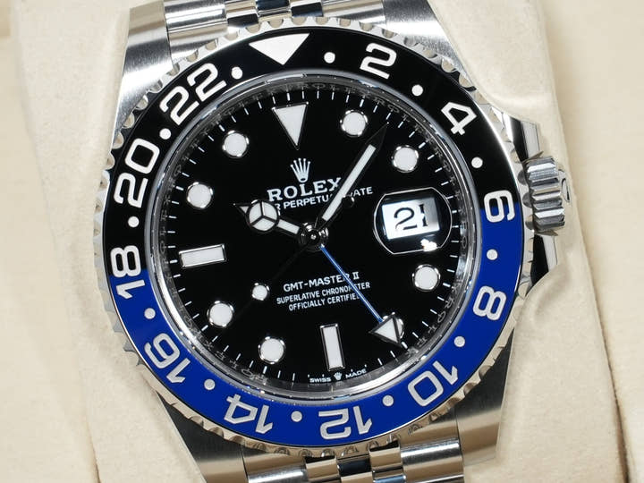 ロレックス GMTマスターII Ref.126710BLNR ステンレススチール ブラック文字盤 ジュビリーブレスレット 未使用 8cjpn7oh