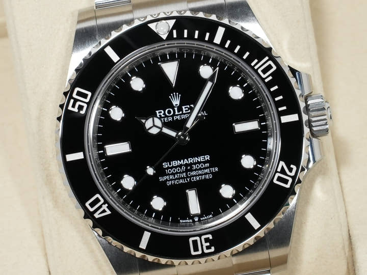ロレックス サブマリーナー ノンデイト Ref.124060 ステンレススチール ブラック文字盤 未使用 2fj8oqt4