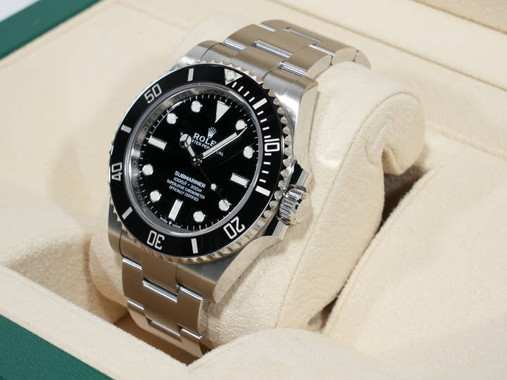 ロレックス サブマリーナー ノンデイト Ref.124060 ステンレススチール ブラック文字盤 中古 wpxd8nah