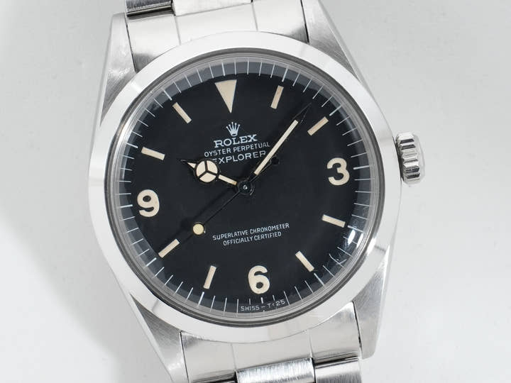 ロレックス エクスプローラーI Ref.1016 ステンレススチール ブラック文字盤 中古 wcpc4vrz