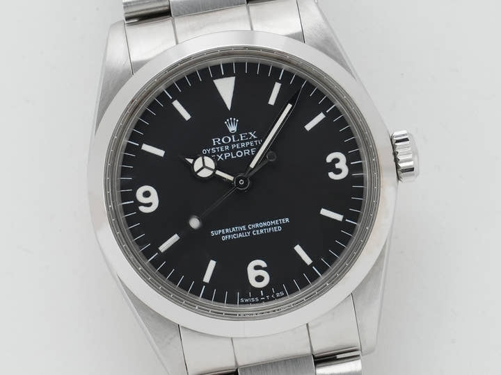 ロレックス エクスプローラーI Ref.1016 ステンレススチール ブラック文字盤 中古 7dqjesew