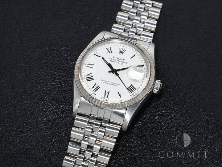 ロレックス デイトジャスト Ref.16014 ステンレススチール/ホワイトゴールド ホワイトバックリー文字盤 中古 qugwwsim