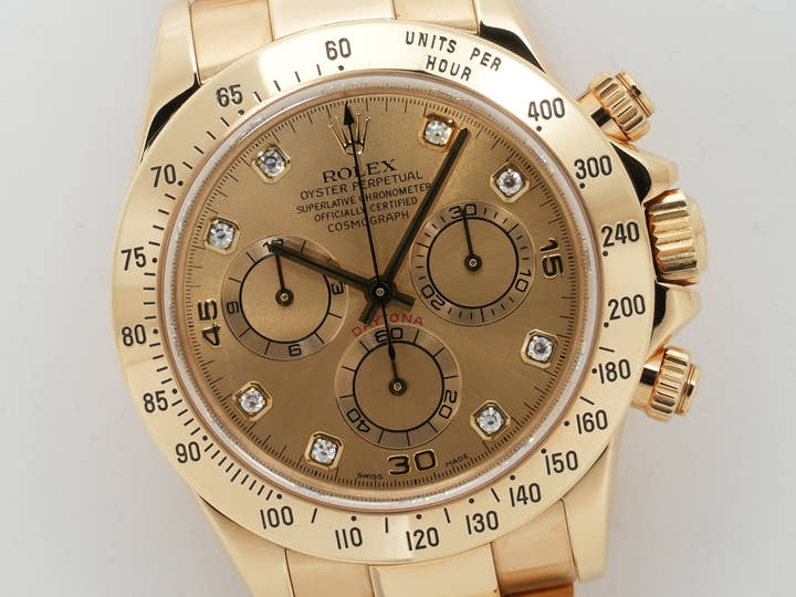 ロレックス デイトナ Ref.116528G イエローゴールド シャンパン文字盤 中古 j4gsmecw