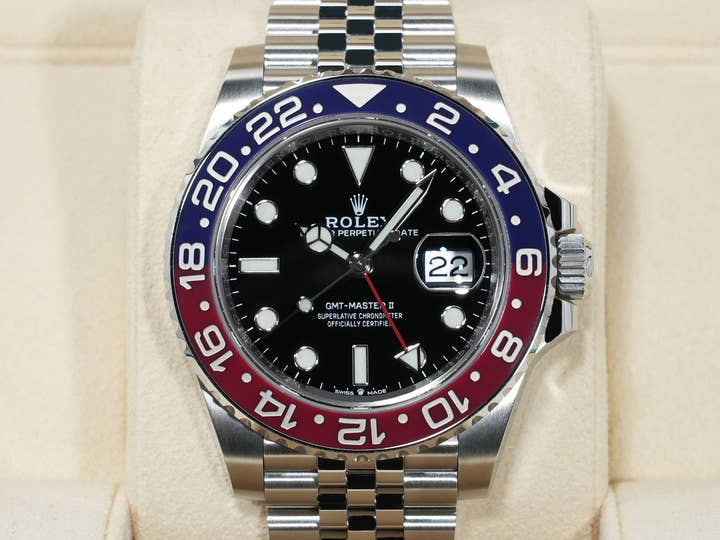 ロレックス GMTマスターII Ref.126710BLRO ステンレススチール ブラック文字盤 ジュビリーブレスレット 中古 tixtfugb