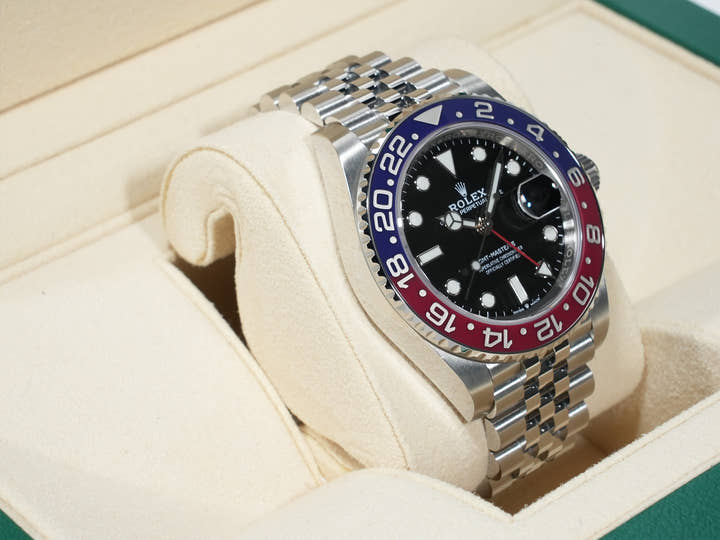 ロレックス GMTマスターII Ref.126710BLRO ステンレススチール ブラック文字盤 ジュビリーブレスレット 中古 tixtfugb