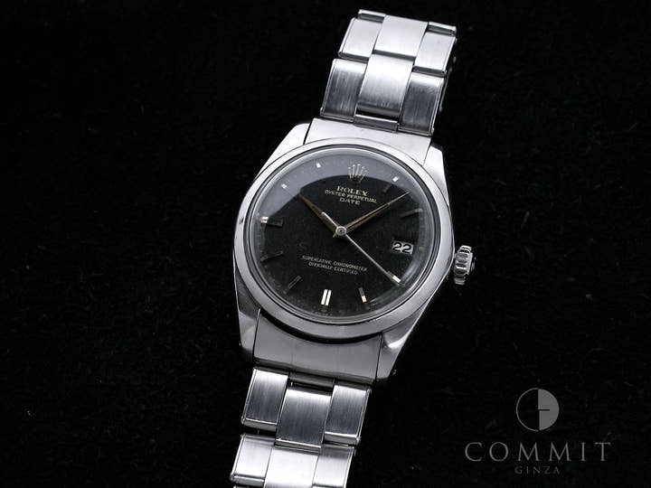 ロレックス オイスターパーペチュアル デイト Ref.1500 ステンレススチール トロピカルミラー文字盤 中古 xtpg9ca9