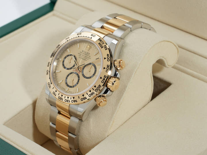 ロレックス デイトナ Ref.126503 ステンレススチール/イエローゴールド ゴールデン文字盤 未使用 i3y2rone