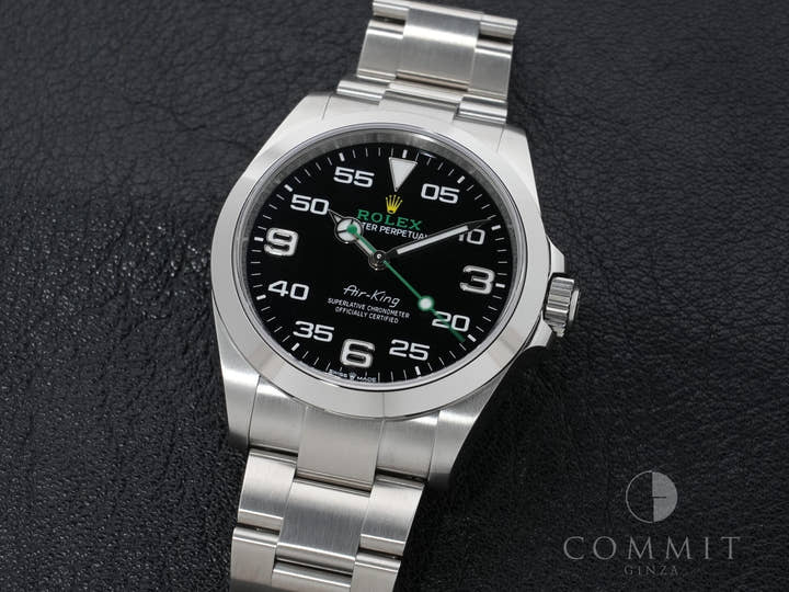 ロレックス エアキング Ref.126900 ステンレススチール ブラック文字盤 オイスターブレスレット 美品 3qhd5tkq