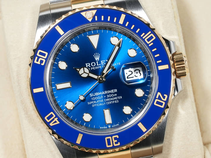 ロレックス サブマリーナー デイト Ref.126613LB ステンレススチール/イエローゴールド ブルー文字盤 美品 3ms4po5x