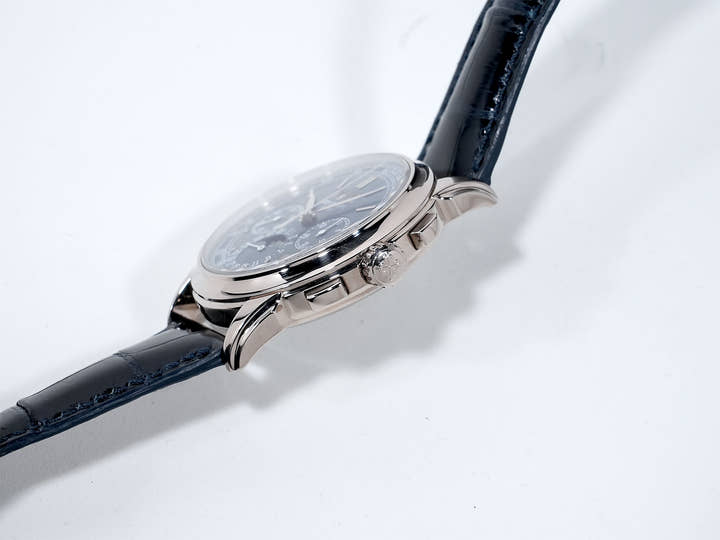 パテックフィリップ パーペチュアルカレンダー クロノグラフ Ref.5270G-019 ホワイトゴールド ブルー文字盤 美中古 q8ypnmdn
