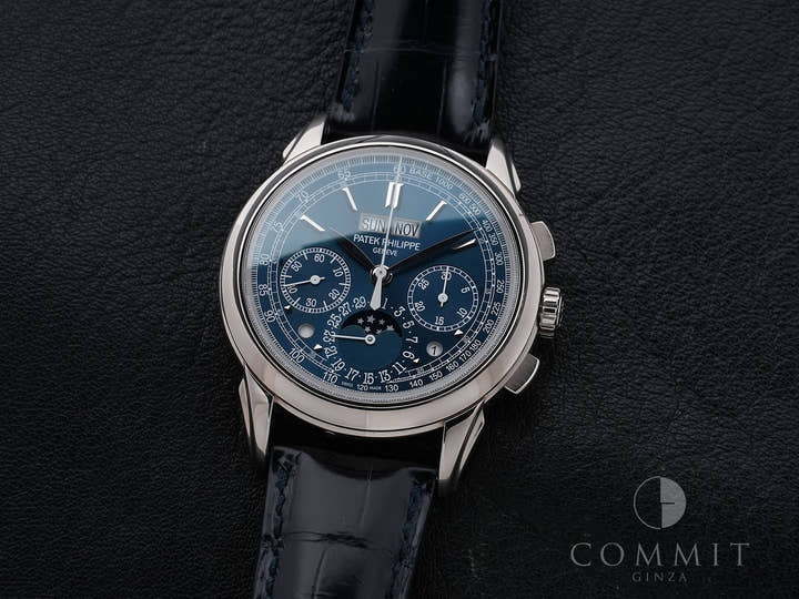 パテックフィリップ パーペチュアルカレンダー クロノグラフ Ref.5270G-019 ホワイトゴールド ブルー文字盤 美中古 q8ypnmdn