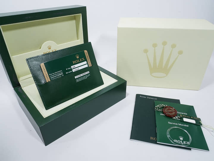 ロレックス デイトジャスト36 Ref.116234NG ステンレススチール/ホワイトゴールド ブラックシェル文字盤 ジュビリーブレスレット 美中古 f88smgd4