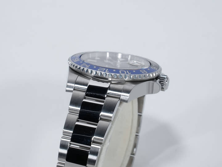 ロレックス GMTマスターII Ref.116710BLNR ステンレススチール ブラック文字盤 オイスターブレスレット 美中古 hyuq59dh