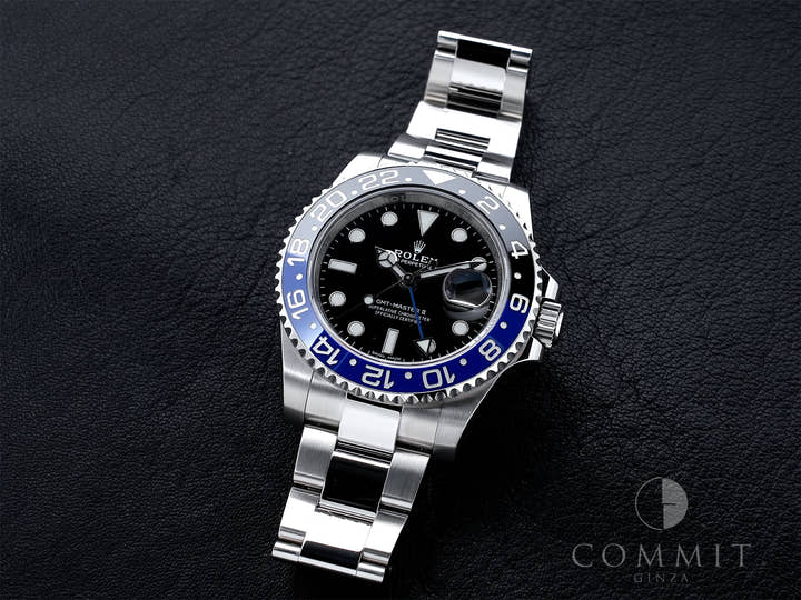 ロレックス GMTマスターII Ref.116710BLNR ステンレススチール ブラック文字盤 オイスターブレスレット 美中古 hyuq59dh